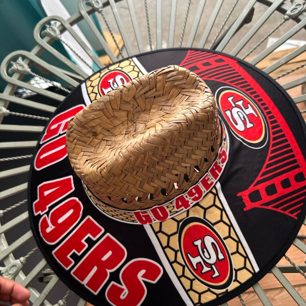 49ers straw hat